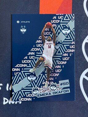2023-24 ONIT UConn Emeka Okafor Sticker Series #39 NIL Card